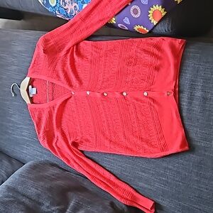 Soft cotton knit cardigan